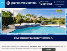 Tablet Screenshot of johnselectricmotors.net